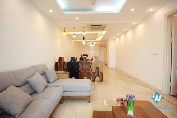 A well-decorated three-bedroom apartment in Ciputra, Tay Ho district